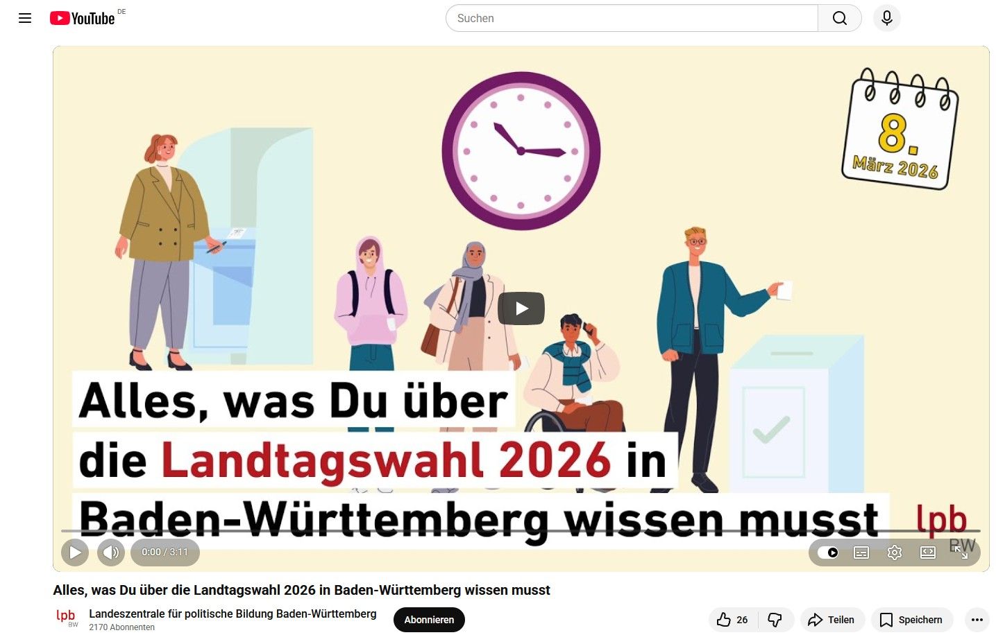 Hier geht'S zum Erklärvideo zur Landtagswahl 2026