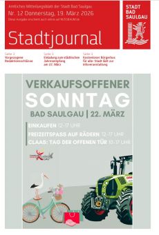 Aktuelles Stadtjournal, Donnerstag, 19.03.2026