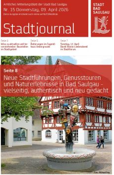 Aktuelles Stadtjournal, Donnerstag, 09.04.2026