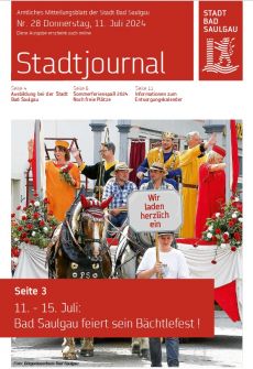 Aktuelles Stadtjournal, Donnerstag, 11. Juli 2024