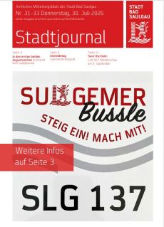 Aktuelles Stadtjournal, Donnerstag,30.07.2026