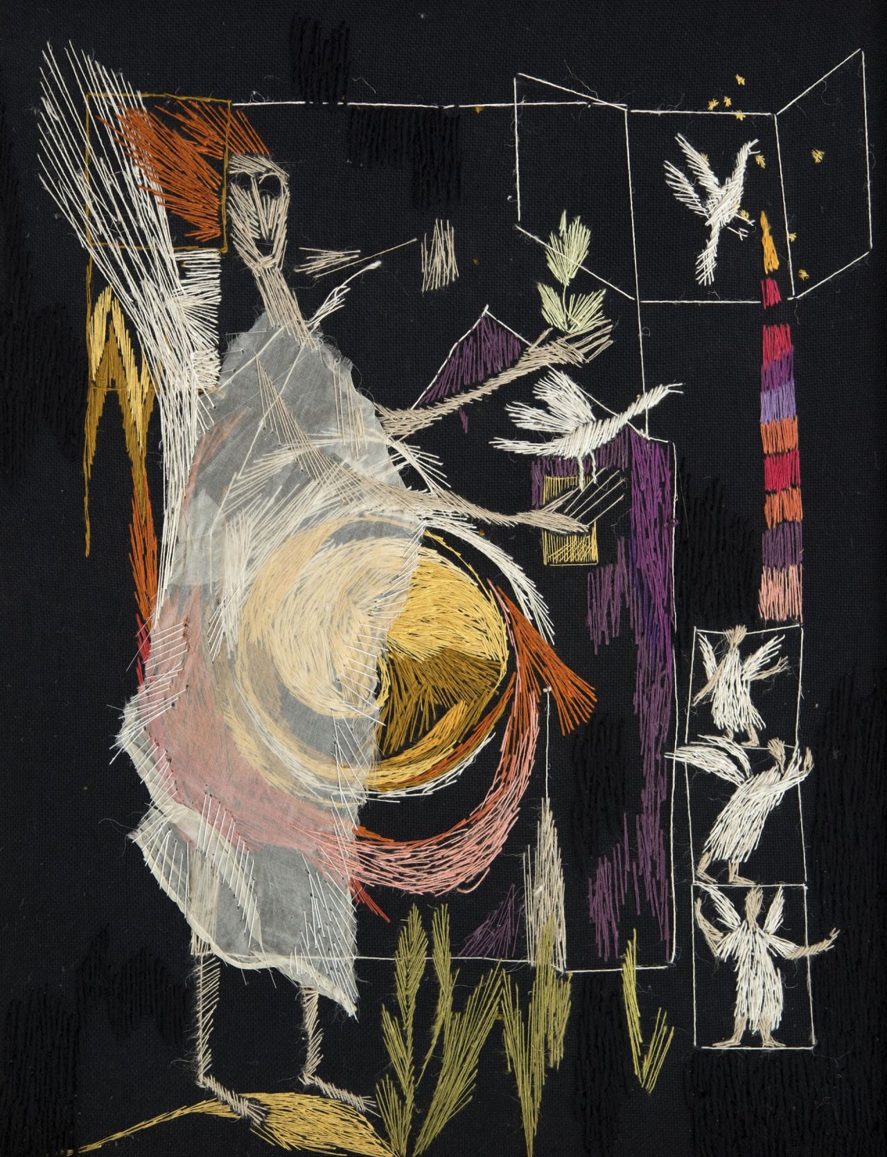 Edith Kösel. Engel mit Voegel