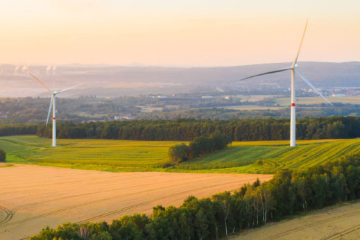 Bild mit Windkrafträder