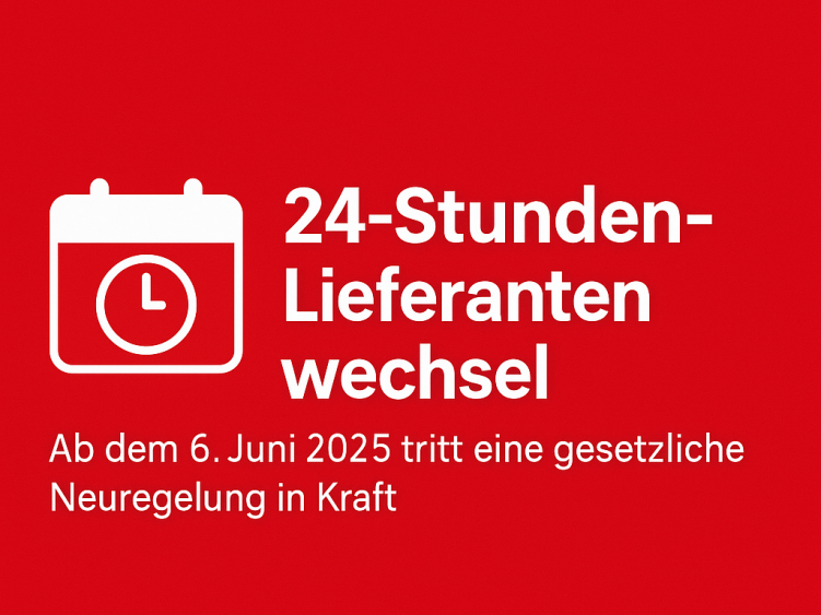 24 Stunden Lieferantenwechsel
